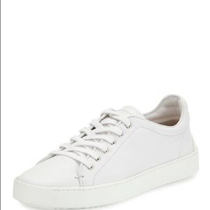 Rag & Bone Kent Lace-Up Leather Low-Top Sneaker, White